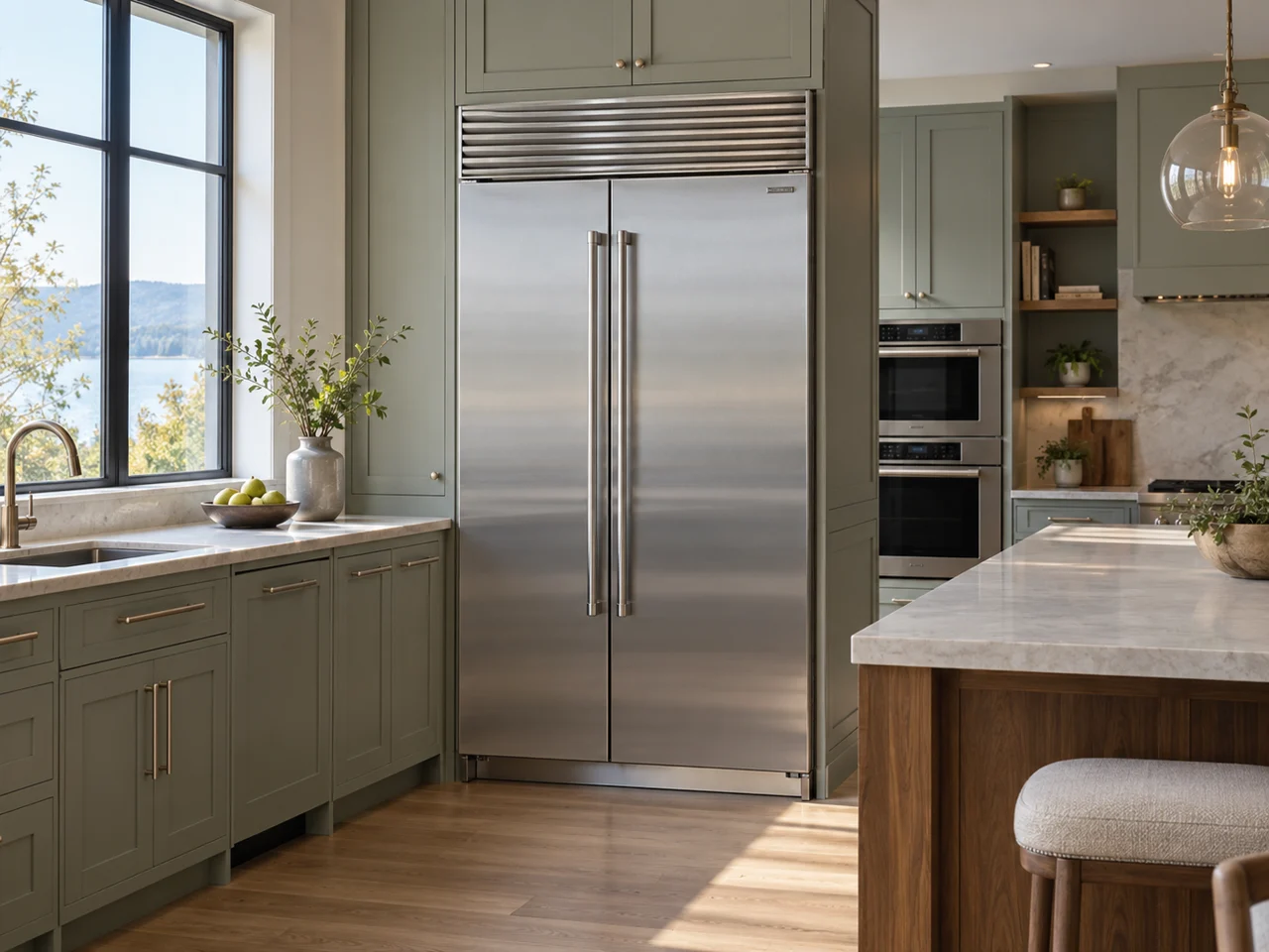 Illustration of a Sub-Zero refrigerator