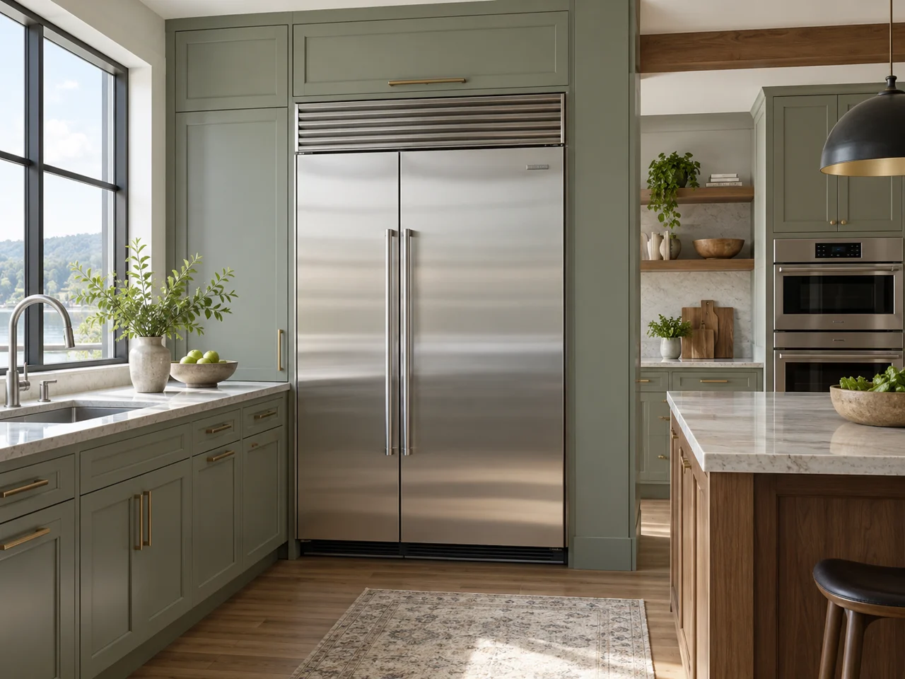 Illustration of a Sub-Zero refrigerator