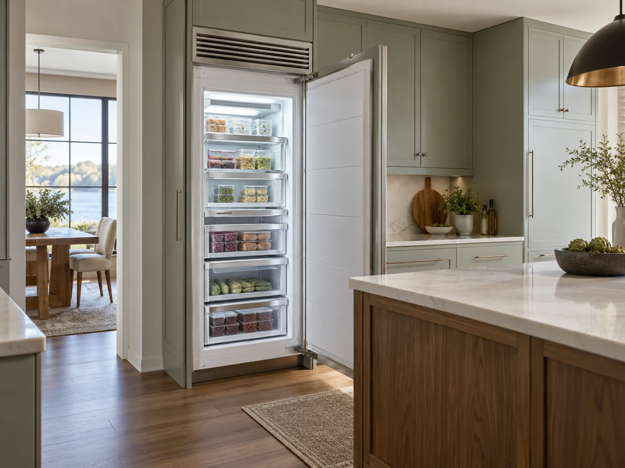 Illustration of Sub-Zero freezer